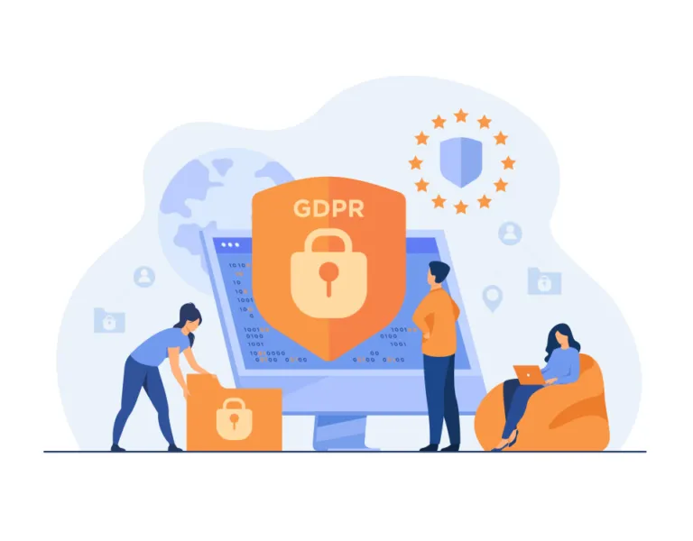 Immagine illustrativa del trattamento dei dati personali secondo il GDPR, con focus sul principio di accountability. Mostra il titolare e il responsabile del trattamento dei dati, la formazione dei soggetti autorizzati e la gestione del registro dei trattamenti. Include dettagli sulle misure tecniche e organizzative come privacy by design e by default, nonché sulle procedure di notifica e comunicazione delle violazioni dei dati personali (data breach) all'Autorità Garante e agli interessati. Evidenzia l'importanza della valutazione d'impatto, la consultazione preventiva con l'Autorità Garante, e il ruolo del Responsabile della Protezione dei Dati (RPD). L'immagine sottolinea le sanzioni per la non conformità e l'importanza di trasparenza, accountability e compliance nel rispetto del GDPR