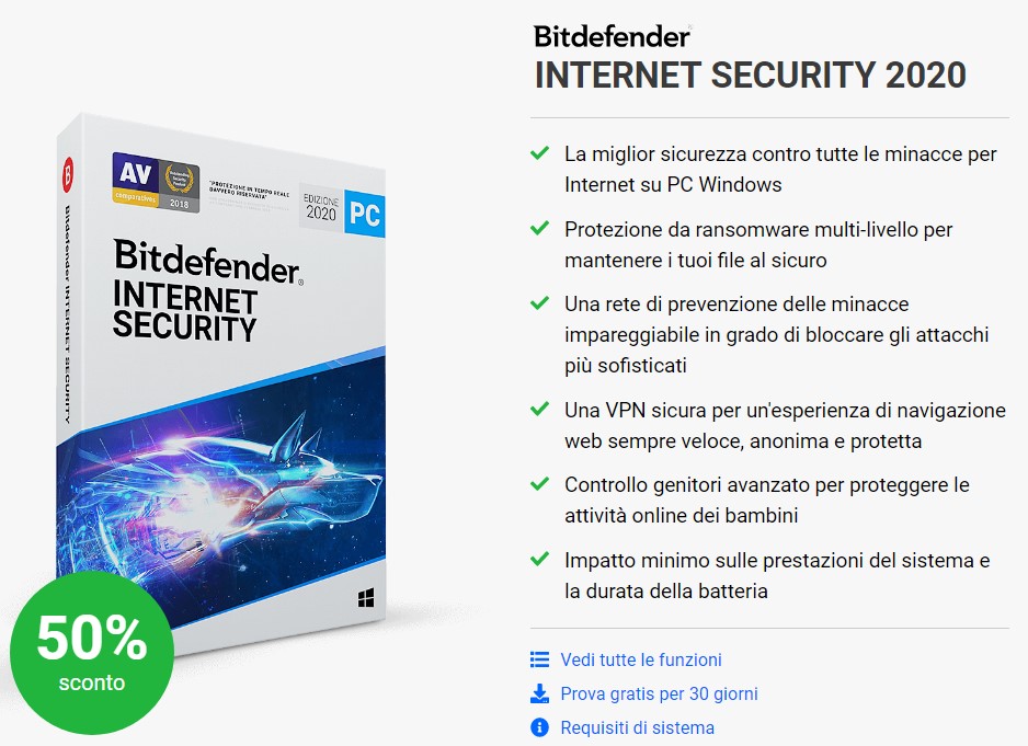Bitdefender Internet Security 2020: la soluzione migliore per la protezione del tuo PC e la protezione della privacy