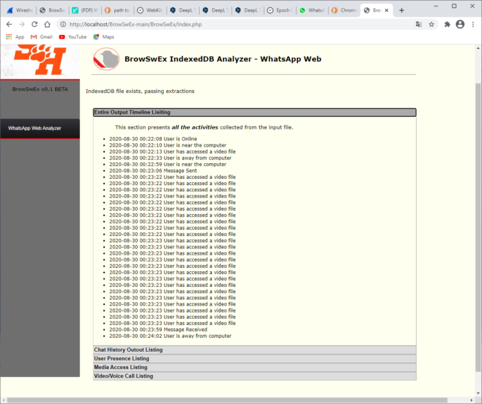 WhatsApp Web Forensics: Analisi Forense Avanzata