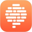 Logo di Confide, app di messaggistica istantanea sicura e crittografata, con sfondo arancione e testo bianco 'Confide' al centro.
