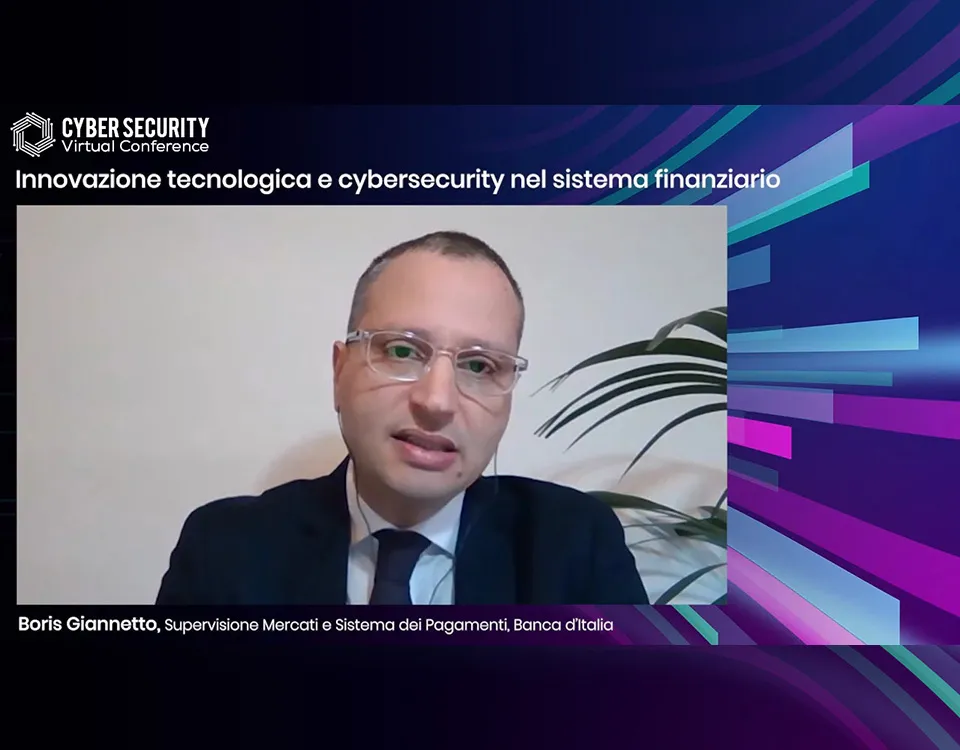 Replay: "Innovazione tecnologica e cybersecurity nel sistema finanziario" di Boris Giannetto