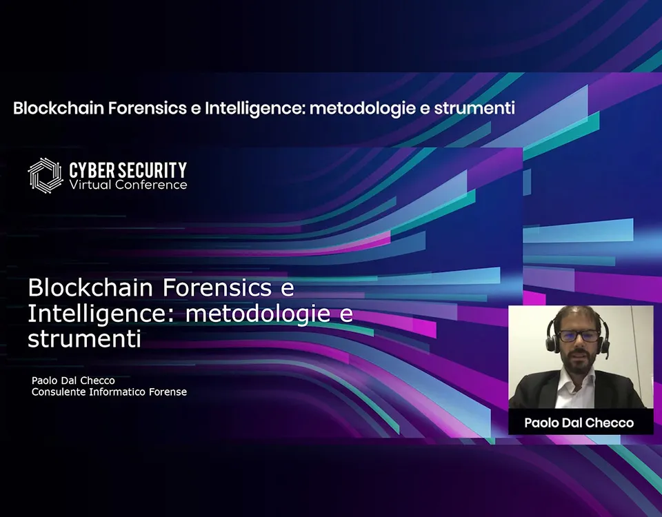 Replay "Blockchain Forensics e Intelligence: metodologie e strumenti" di Paolo Dal Checco