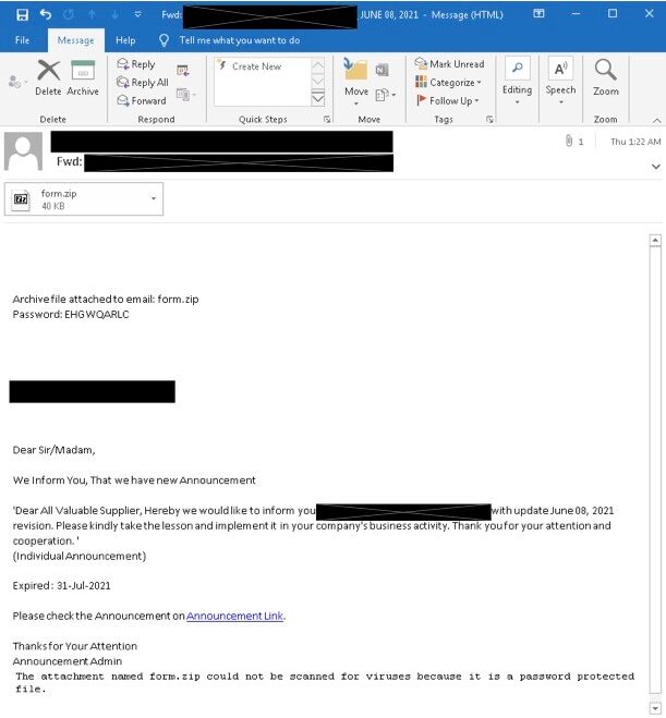 La botnet Emotet ritorna e cambia metodo di attacco