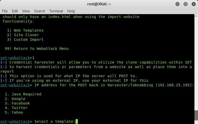 Social Engineering Toolkit - Simulazione di un furto di credenziali e creazione di un payload per prendere il controllo della macchina di una vittima