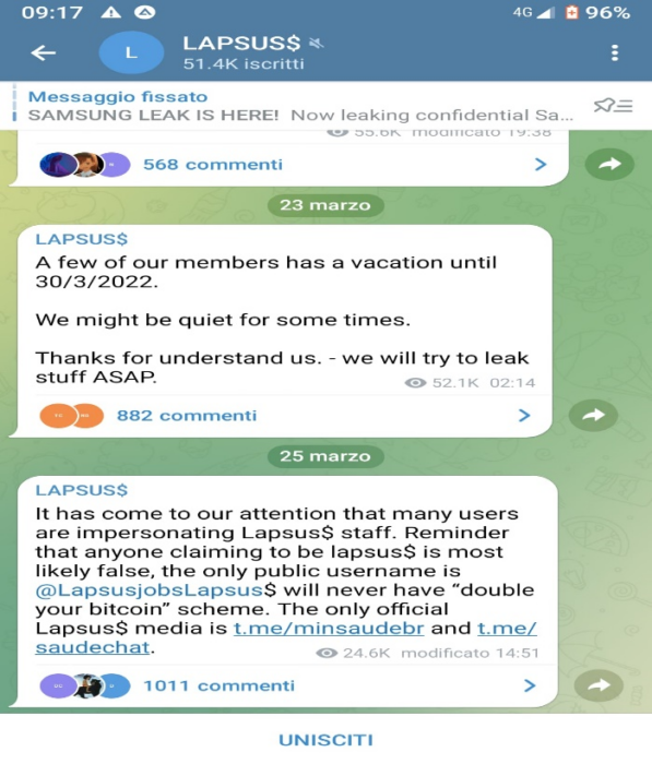 Il modello di business della cybergang Lapsus$ Team - L’importanza della leva comunicativa e del fattore umano