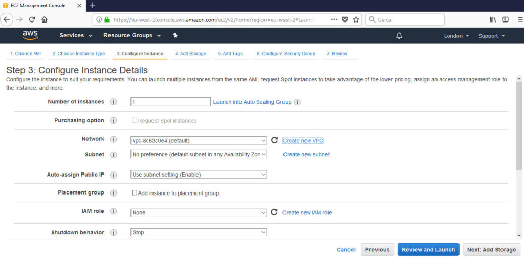Penetration Testing tra le nuvole con Amazon Web Service e Kali Linux