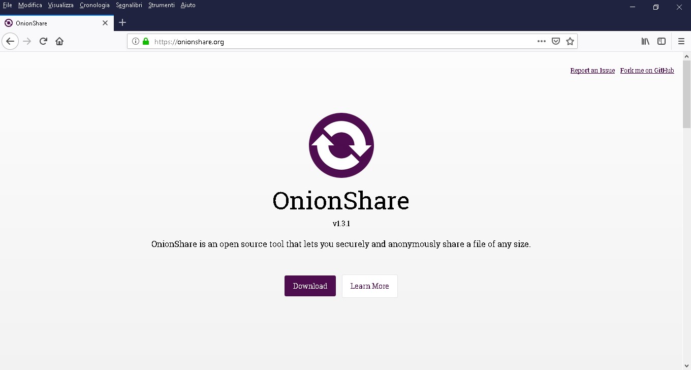 Onionshare, trasferire i file in modo anonimo e sicuro sfruttando la rete TOR