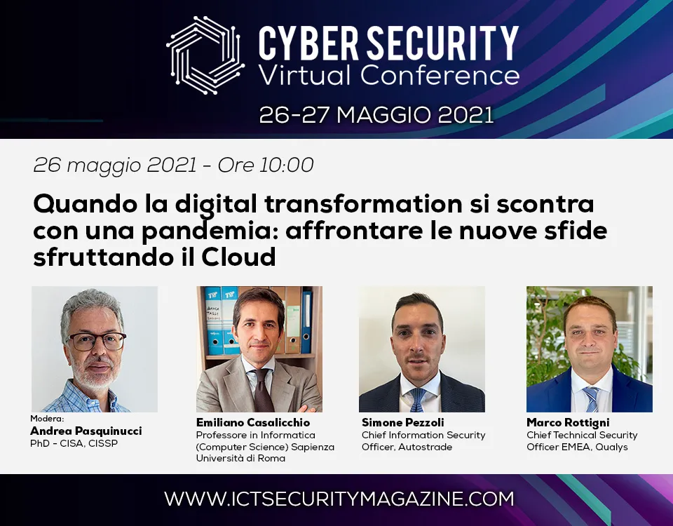 Quando la digital transformation si scontra con una pandemia: affrontare le nuove sfide sfruttando il Cloud - Cyber Security Virtual Conference 2021
