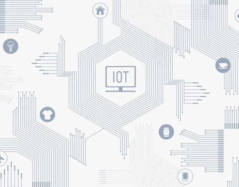 Penetration test: superficie d'attacco per un dispositivo IoT, evidenziando le componenti critiche e le potenziali vulnerabilità nella rete e nelle comunicazioni.