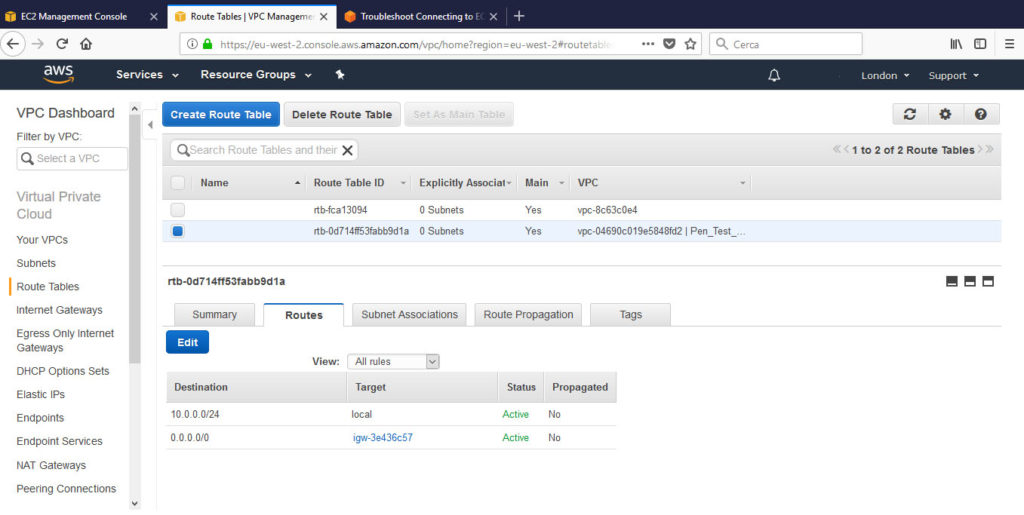 Penetration Testing tra le nuvole con Amazon Web Service e Kali Linux
