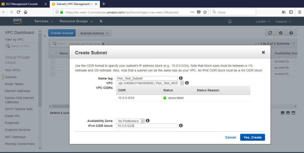 Penetration Testing tra le nuvole con Amazon Web Service e Kali Linux