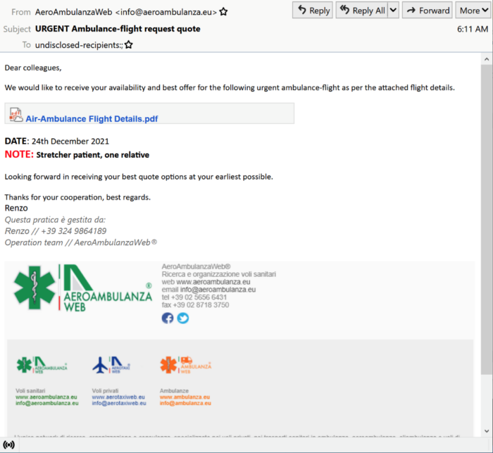 Minaccia Malware prende di mira il settore dell'aviazione e dell'industria aerospaziale