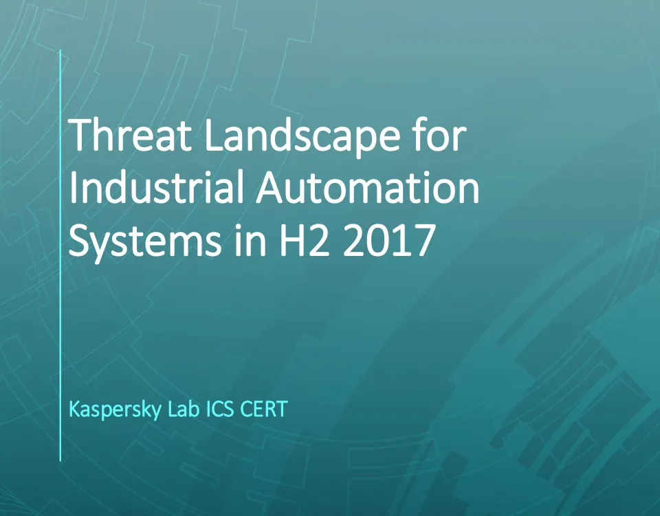 Kaspersky Lab rivela: settore energetico (38,7%) e network di integrazione ICS (35,3%) i più colpiti da cyberattacchi nel 2017.