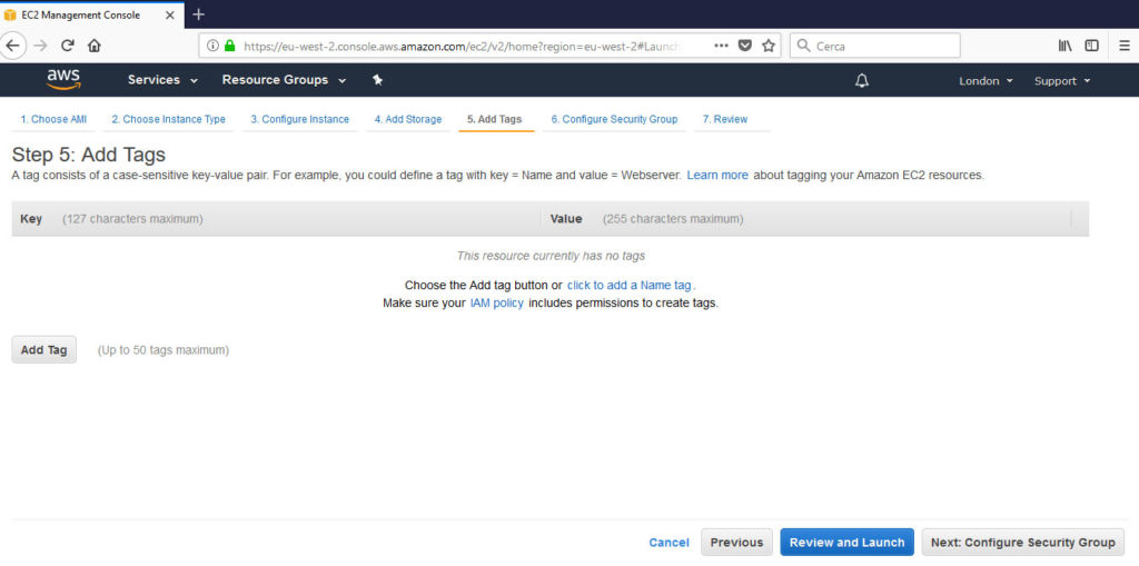 Penetration Testing tra le nuvole con Amazon Web Service e Kali Linux