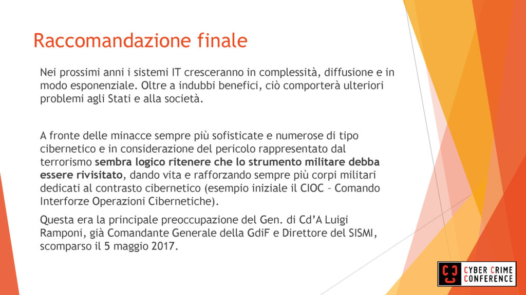 Atti Convegno Cyber Crime Conference 2018 – Umberto Gori