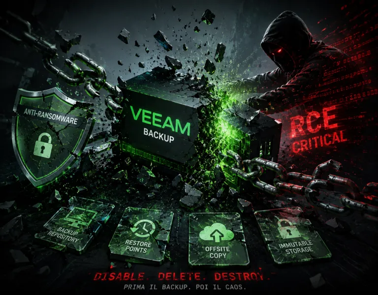 Vulnerabilità Veeam Backup una RCE critica espone l'ultima linea anti-ransomware