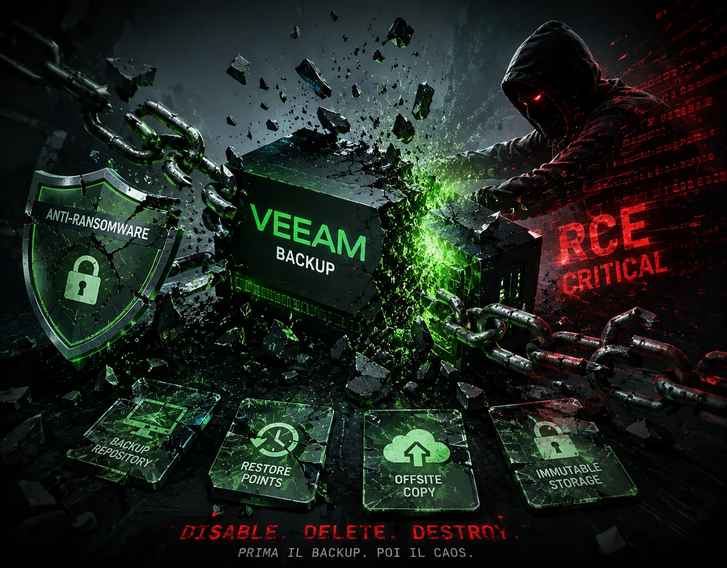 Vulnerabilità Veeam Backup una RCE critica espone l'ultima linea anti-ransomware