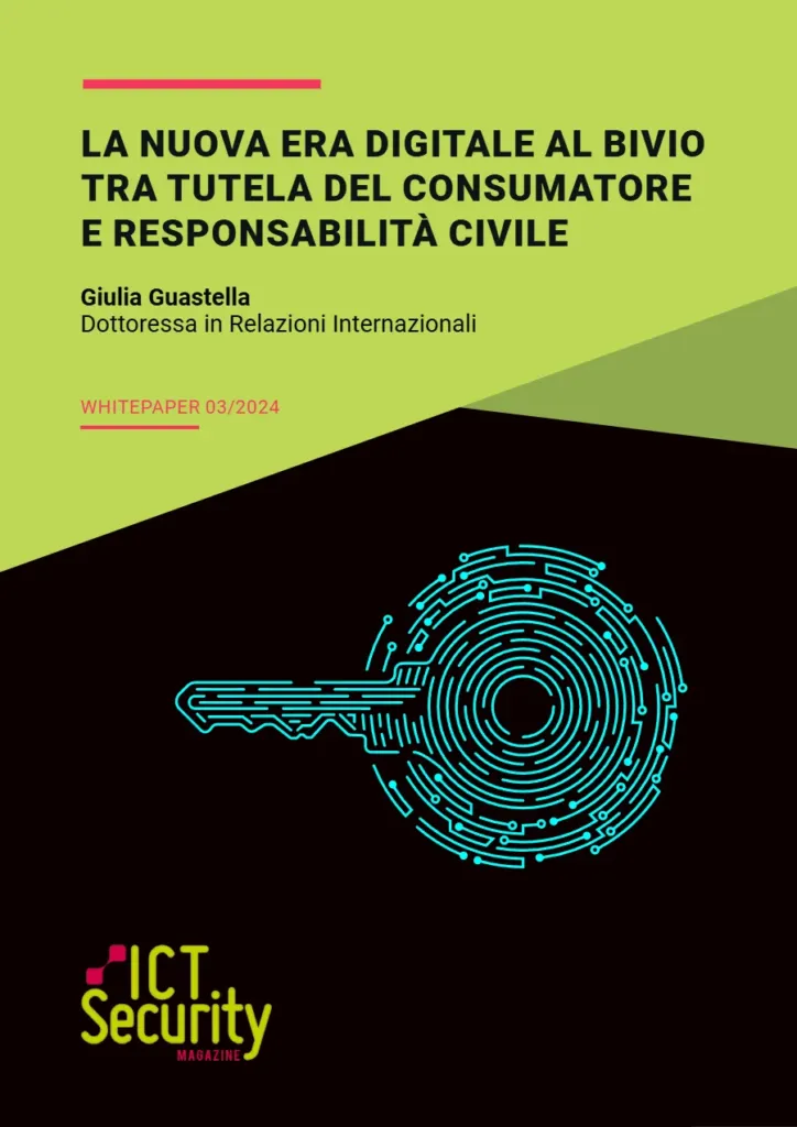Copertina del whitepaper La nuova era digitale al bivio tra tutela del consumatore e responsabilità civile
