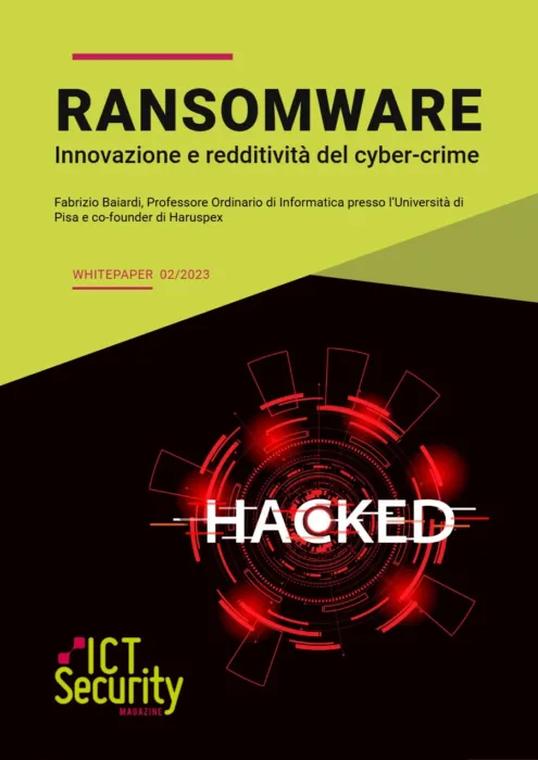 Ransomware - Innovazione e redditività del cyber crime