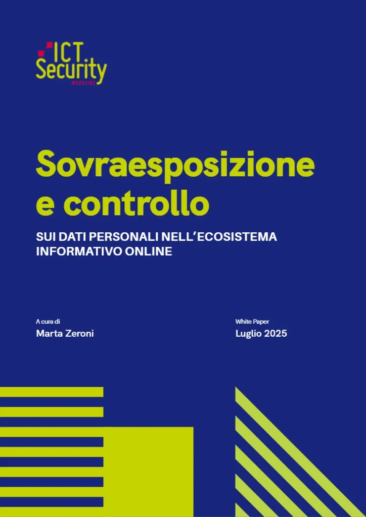 Copertina del whitepaper Sovraesposizione e controllo sui dati personali nell’ecosistema informativo online