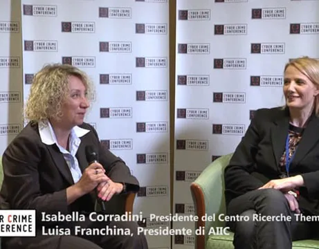 Isabella Corradini e Luisa Franchina - Intervista al Cyber Crime Conference 2016