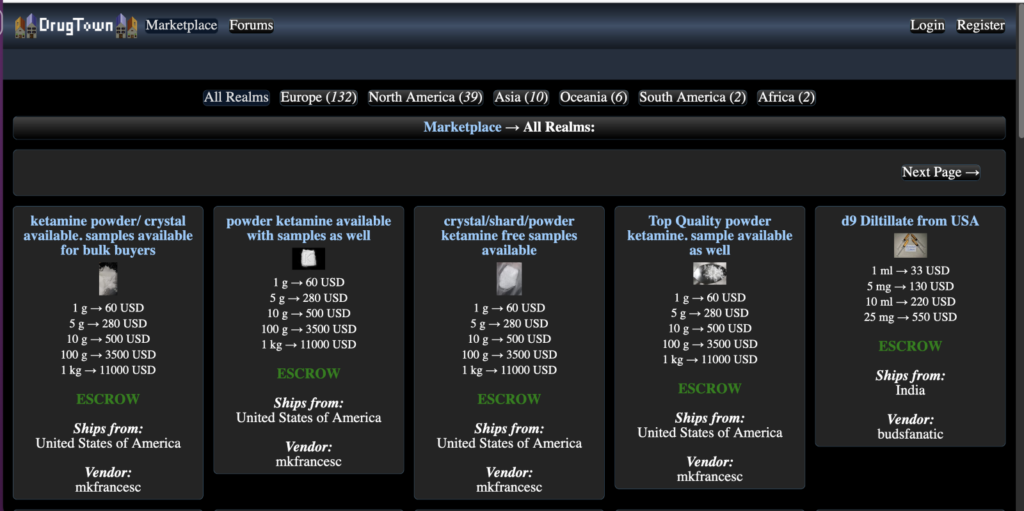 Violazione dei dati: Dark web Marketplace DrugTown - Bitdefender
