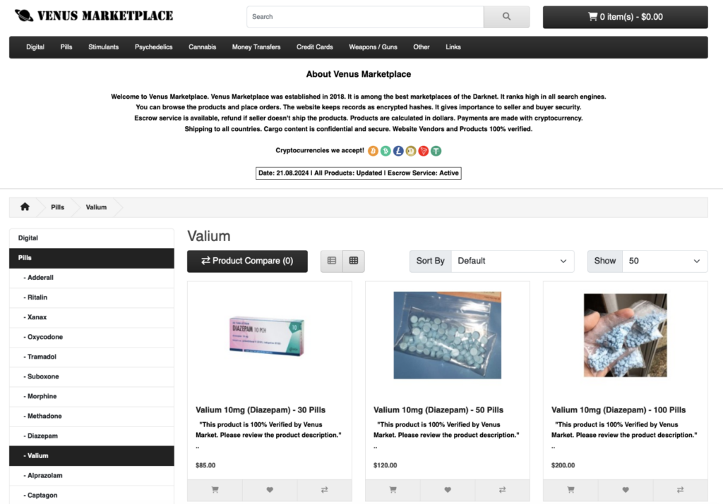 Violazione dei dati: Venus marketplace Dark web - Bitdefender