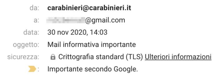 E-mail spoofing di Istituzioni e P.A.