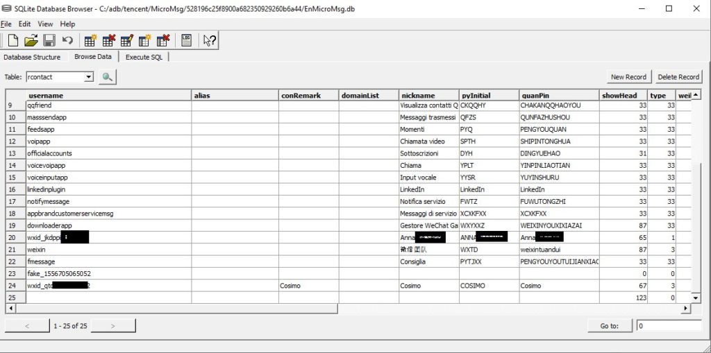 WeChat Forensics – parte II