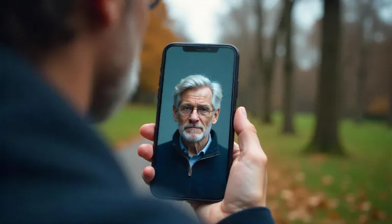App di invecchiamento artificiale che analizza dati biometrici del volto con tecnologia deepfake