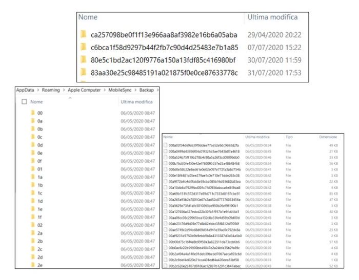 Acquisizione logica di dispositivi iOS: tipologie, analisi e differenze nelle modalità e nei dati estratti - parte I