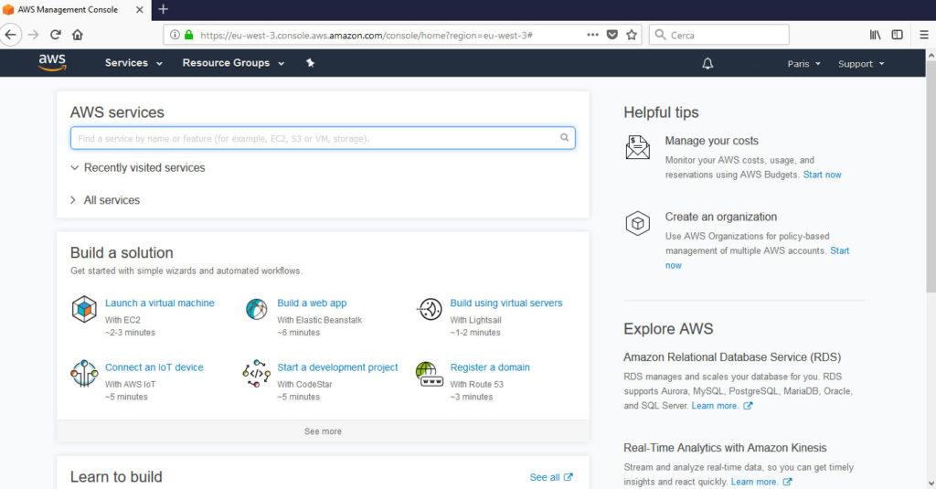 Penetration Testing tra le nuvole con Amazon Web Service e Kali Linux