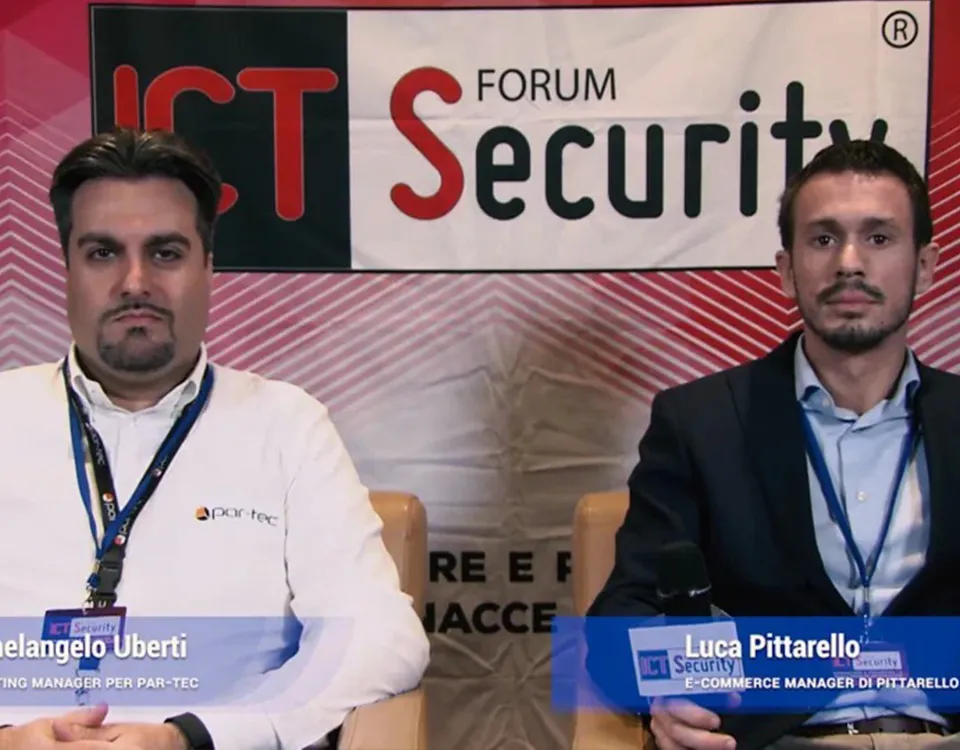 Michelangelo Uberti e Luca Pittarello - Intervista al Forum ICT Security 2018