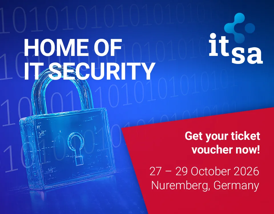 Dal 27 al 29 ottobre 2026 il centro espositivo di Norimberga ospita it-sa Expo&Congress, la principale manifestazione europea dedicata alla sicurezza informatica e alla resilienza digitale. I lettori di ICT Security Magazine possono accedere ai tre giorni di fiera con un biglietto gratuito.