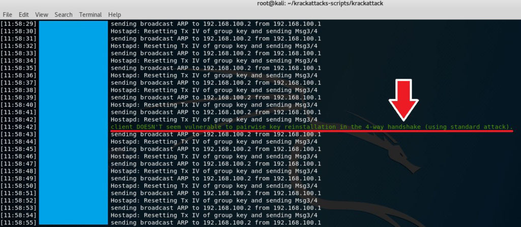 KRACK attack: simulazione di un attacco al protocollo WPA2