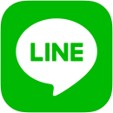 Logo di LINE, applicazione di messaggistica istantanea, con sfondo verde e fumetto bianco contenente il testo 'LINE'.