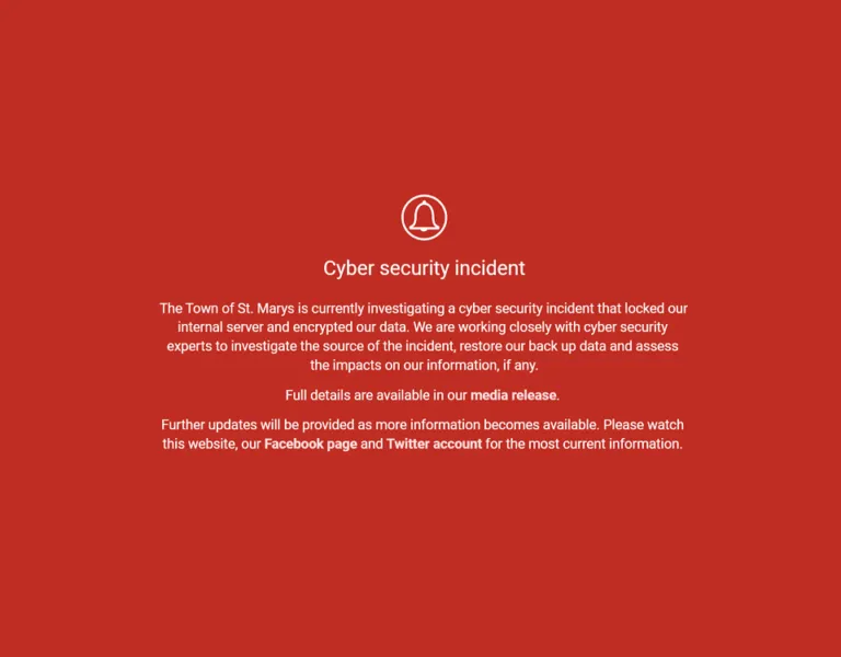 St Mary, cittadina dell'Ontario colpita da attacco ransomware LockBit. Server bloccati e dati criptati, richiesta di riscatto dal gruppo di hacker LockBit. Analisi della violazione della sicurezza e impatti sull'infrastruttura cittadina, con servizi critici non compromessi.