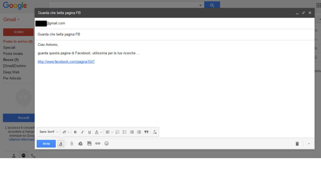 Descrizione che evidenzia un attacco di phishing come tecnica di ingegneria sociale per il furto di credenziali
