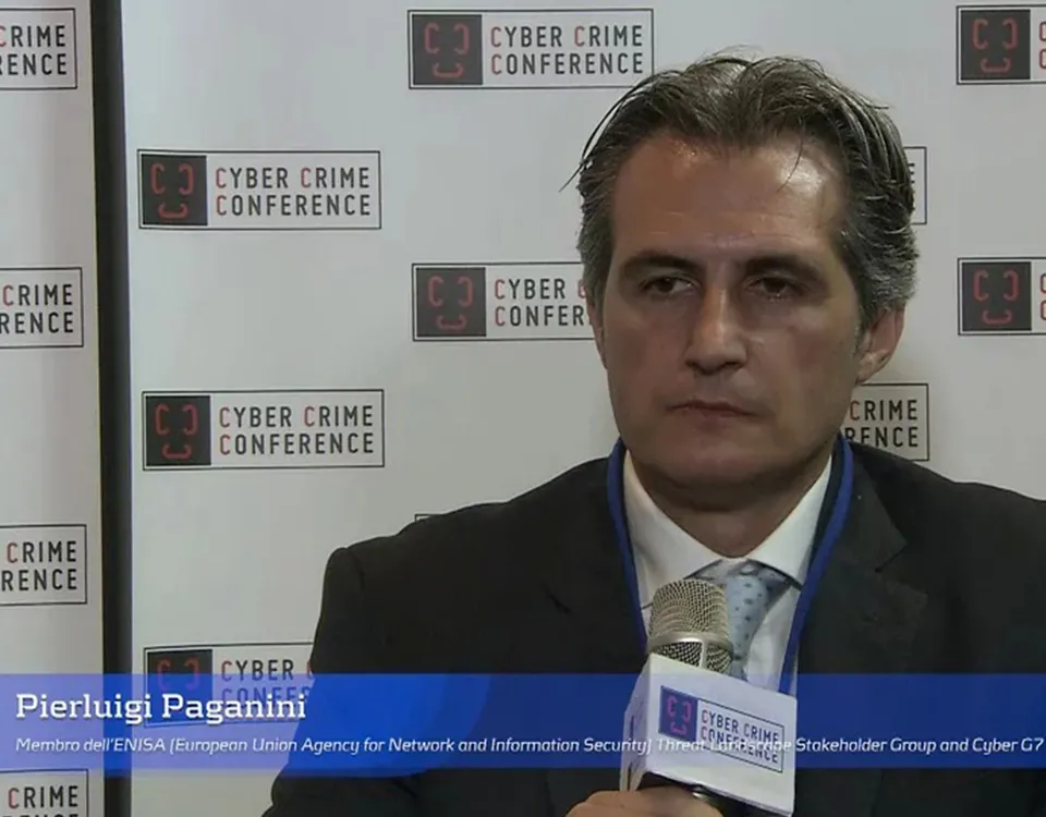 Pierluigi Paganini - Intervista al Cyber Crime Conference 2018