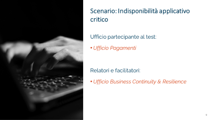 BCP Business Continuity Plan: Test Real Simulations e gestione RTO