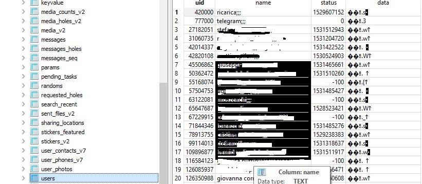 Telegram Android Forensics – II parte