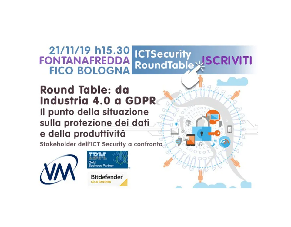 Evento VM Sistemi - Da Industria 4.0 a GDPR