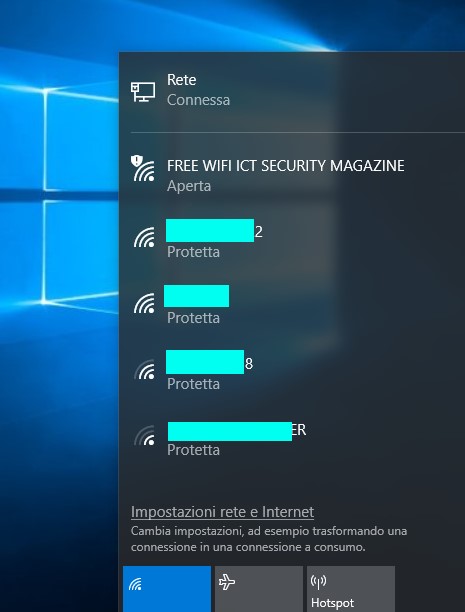 Attacco ad una rete pubblica WiFi